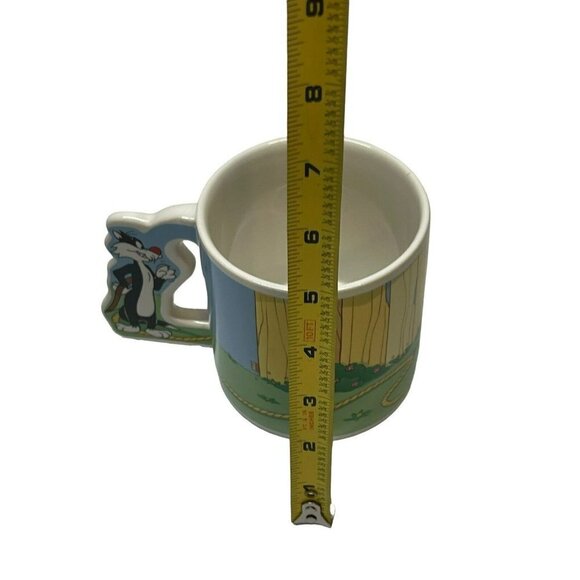 Tweety Bird & Sylvester Handle Coffee Mug Cup Looney Tunes Applause 1988  VTG - Picture 3 of 8